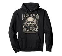 Lake Placid New York Bigfoot 1800 Sasquatch Ivoire Art Sweat à Capuche