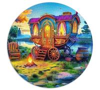 Lake Side Carrage 1000 Pièces Puzzle pour Adultes Jeux Éduchatifs Puzzle Anti-Stress Entraîner La Mémoire du Cerveau Cadeaux pour Adultes 1000pcs (67.5x67.5cm)