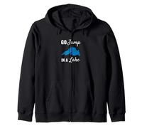 Lake Superior Bold Script with Playful Funny Lake Life Sweat à Capuche