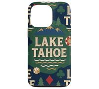 Lake Tahoe Scenic Gaming Design avec Montagnes, pins Coque pour iPhone 13 Pro