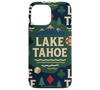 Lake Tahoe Scenic Gaming Design avec Montagnes, pins Coque pour iPhone 13 Pro Max