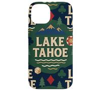 Lake Tahoe Scenic Gaming Design avec Montagnes, pins Coque pour iPhone 14