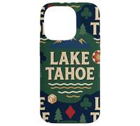 Lake Tahoe Scenic Gaming Design avec Montagnes, pins Coque pour iPhone 14 Pro