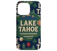 Lake Tahoe Scenic Gaming Design avec Montagnes, pins Coque pour iPhone 14 Pro Max