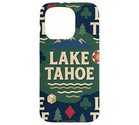 Lake Tahoe Scenic Gaming Design avec Montagnes, pins Coque pour iPhone 15 Pro