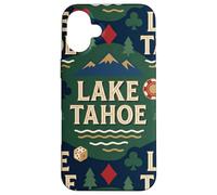 Lake Tahoe Scenic Gaming Design avec Montagnes, pins Coque pour iPhone 16 Plus