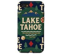 Lake Tahoe Scenic Gaming Design avec Montagnes, pins Coque pour iPhone SE (2020) / 7/8