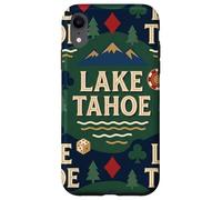 Lake Tahoe Scenic Gaming Design avec Montagnes, pins Coque pour iPhone XR