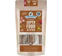 LAKEFIELDS Manufactory Superaliment Lot de bâtonnets de poulet terrestre de qualité supérieure pour chien avec viande de poulet 61 %, graines de chanvre et myrtilles, 1 x 130 g, taille : 4 x 130 g