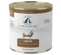 Lakefields Nourriture humide de qualité supérieure pour chien - Agneau pur 100 % - 800 g - Viande musculaire pure - Viande d'agneau issue d'un élevage respectueux de l'espèce - Nourriture humide sans