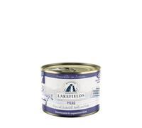 Lakefields Nourriture humide de qualité supérieure pour chien - Cheval 60 % - 6 x 200 g - Sans céréales - Ingrédients naturels de qualité alimentaire - Patates douces, carottes et citrouille - Cuites