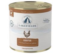 Lakefields Nourriture humide de qualité supérieure pour chien - Poulet pur 100 % - 800 g - Viande musculaire pure - Viande de poulet provenant du lac de Constance - Nourriture humide sans céréales
