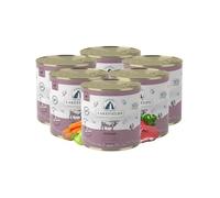 Lakefields Nourriture humide de qualité supérieure pour chiots - Bœuf 61 % - 6 x 800 g - Sans céréales - Ingrédients naturels de qualité alimentaire - Pommes, courgettes et carottes - Cuites