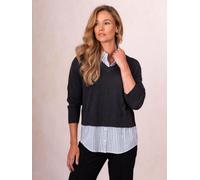 Lakeland Clothing Lakeland Clothing Grey Astrid Two In One Shirt Jumper