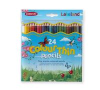 Lakeland Couleurthin Crayons de couleur Hexagonal Barrel Hard-wearing Assorti 0700269 [Lot de 24]