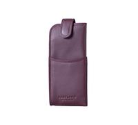 Lakeland Leather Étui à lunettes en cuir véritable, bordeaux, taille unique