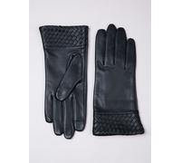 Lakeland Leather Lakeland Leather Black Willow Woven Cuff Gloves