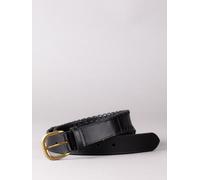 Lakeland Leather Lakeland Leather Black Wray Whip Stitch Leather Belt