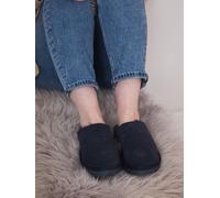 Lakeland Leather Lakeland Leather Blue Ladies Sheepskin Clog Winter Slippers