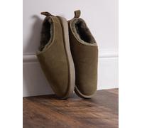 Lakeland Leather Lakeland Leather Olive Ladies Sheepskin Clog Winter Slippers