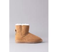 Lakeland Leather Lakeland Leather Tan Brown Ladies Sheepskin Boots Slippers