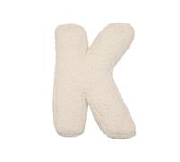 LAKEMON Coussin en Peluche avec Lettres anglaises, Coussin décoratif en Forme de Lettre Initiale, pour canapé, Chambre à Coucher, Salon (K)