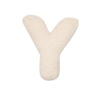 LAKEMON Coussin en Peluche avec Lettres anglaises, Coussin décoratif en Forme de Lettre Initiale, pour canapé, Chambre à Coucher, Salon (Y)