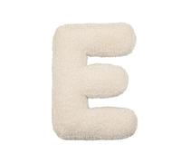 LAKEMON Coussin en Peluche avec Lettres anglaises, Coussin décoratif en Forme de Lettre Initiale, pour canapé, Chambre à Coucher, Salon (E)