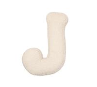 LAKEMON Coussin en Peluche avec Lettres anglaises, Coussin décoratif en Forme de Lettre Initiale, pour canapé, Chambre à Coucher, Salon (J)
