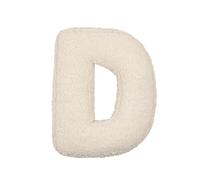 LAKEMON Coussin en Peluche avec Lettres anglaises, Coussin décoratif en Forme de Lettre Initiale, pour canapé, Chambre à Coucher, Salon (D)