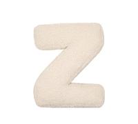 LAKEMON Coussin en Peluche avec Lettres anglaises, Coussin décoratif en Forme de Lettre Initiale, pour canapé, Chambre à Coucher, Salon (Z)