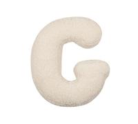 LAKEMON Coussin en Peluche avec Lettres anglaises, Coussin décoratif en Forme de Lettre Initiale, pour canapé, Chambre à Coucher, Salon (G)