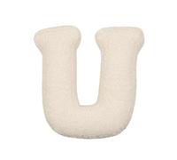 LAKEMON Coussin en Peluche avec Lettres anglaises, Coussin décoratif en Forme de Lettre Initiale, pour canapé, Chambre à Coucher, Salon (U)