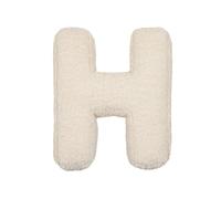 LAKEMON Coussin en Peluche avec Lettres anglaises, Coussin décoratif en Forme de Lettre Initiale, pour canapé, Chambre à Coucher, Salon (H)