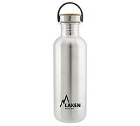 Laken Bot. AC. INOX Basic 1000ml,tapón Acero/bambú - Silver