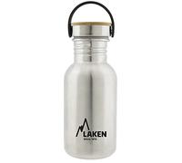Laken Bot. AC. INOX Basic 500ml,tapón Acero/bambú - Silver