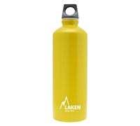 LAKEN Bouteille d'eau en aluminium Futura de avec bouchon à vis et goulot étroit, Gourde Alum 0,75 Litre, Jaune