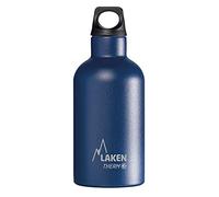 Bouteille isotherme Futura de Laken en acier inoxydable avec isolation sous vide et goulot étroit 350 ml Bleu