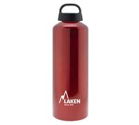 Laken Gourde classique en aluminium - Large ouverture - Couvercle à visser - Avec passant - Sans BPA - Rouge - 1 l