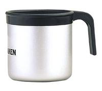 Laken Tasse en aluminium avec bord en plastique noir et ASA 0,4L Noir G