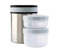 Laken Food And Cover 1l Thermal Bottle Clair,Argenté