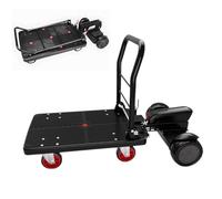 Lakenbroade Chariot électrique Manuel, Chariot motorisé de Jardin et d'entrepôt avec Charge maximale de 300 kg, Moteur de 800 W, Batterie 48 V 15,6 Ah (autonomie de 32 km)