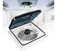 Lakenbroade Ventilateur de Toit pour Camping-Car - Silencieux - avec à 10 Vitesses Élévateur à manivelle électrique Ultra Silencieux(Taille d'ouverture: 40 * 40cm)