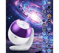 LAKERISE Projecteur de planétarium, projecteur d'étoiles galaxie 24 en 1 + machine à bruit blanc + projecteur d'océan avec minuteur, veilleuse étoilée réglable à 360° pour enfants, adultes, décoration