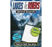 Lakes and Rivers Word Search: Word Searches That Include Easy-to-Read Puzzles About Streams, Creeks, Waterfalls, and More | 6x9 Inches, 110 Pages | 50+ Fun Puzzles for Relaxation and Travel
