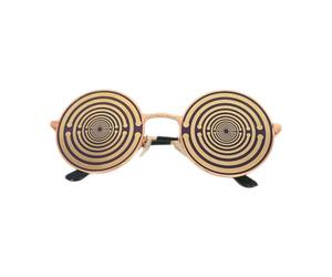 Lakhovsky MWO Lunettes à disque EMFS avec disque polarisant 5 cm Oscillateur multi-ondes Bobine d'énergie de l'eau et équilibrage harmonique - Inspiré par Georges Lakhovsky violet doré