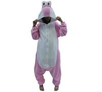 LAKIGURUMI Combinaison Kigurumi Yoshi Dinosaure, Yoshi Pyjama Costume Unisexe Adulte, Vert et Rose, Yoshi Parfait pour Halloween et Noël