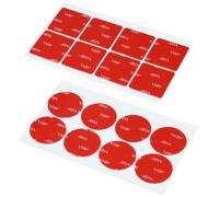 LAKJUOZ 16 Pièces Tampons Adhésifs Double Face 3M Ruban Adhésif, Ruban Adhésif De Montage Pour Caméra De Tableau De Bord Vhb 3M,Remplacement De Tampon Adhésif Pour Support De Voiture, Carrés Et Ronds