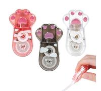 LAKJUOZ 3 Pcs Ruban Correcteur, Chat Ruban Correcteur, Mini Rubans Correcteurs Largeur 5Mm, Kawaii Coloré Griffe De Chat, Rollers De Correction Pour Enfants, 3 Couleurs Fourniture Scolaire Kawaii