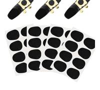 LAKJUOZ 32 Pièces Coussin Embouchure 0.8 Mm, Protege Bec Clarinette Coussin Patch, Coussinets De Dent De Saxophone Alto Et Ténor, Pour Musiciens, Débutants, Saxophones Et Clarinettes (Noir)